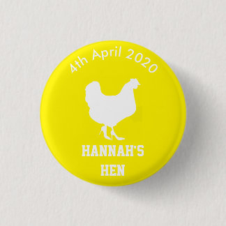 Persoonlijke hen Night Badge Ronde Button 3,2 Cm