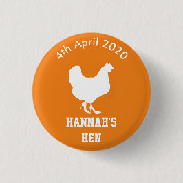 Persoonlijke hen Night Badge Ronde Button 3,2 Cm