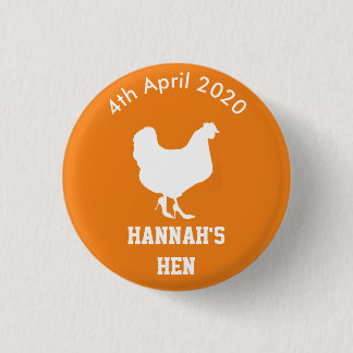 Persoonlijke hen Night Badge Ronde Button 3,2 Cm