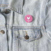 Persoonlijke hen Night Badge Ronde Button 3,2 Cm (In situ)