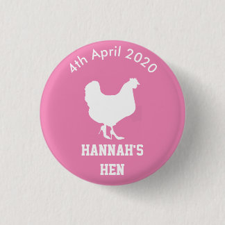Persoonlijke hen Night Badge Ronde Button 3,2 Cm