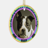 Persoonlijke herdenkingsbrug voor de regenboog van keramisch ornament (Rechts)