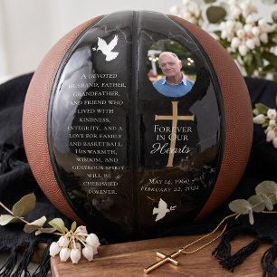Persoonlijke Herdenkingsfoto Duif Kruis Aandenken Basketbal