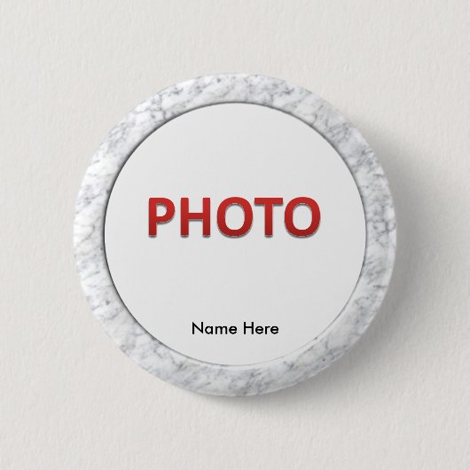 Persoonlijke herdenkingsfoto ronde button 5,7 cm (Voorkant)