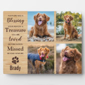 Persoonlijke herdenkingsplek met foto collage voor fotoplaat (Voorkant)