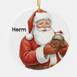 Persoonlijke heremietkreeft met Sinterklaas Keramisch Ornament