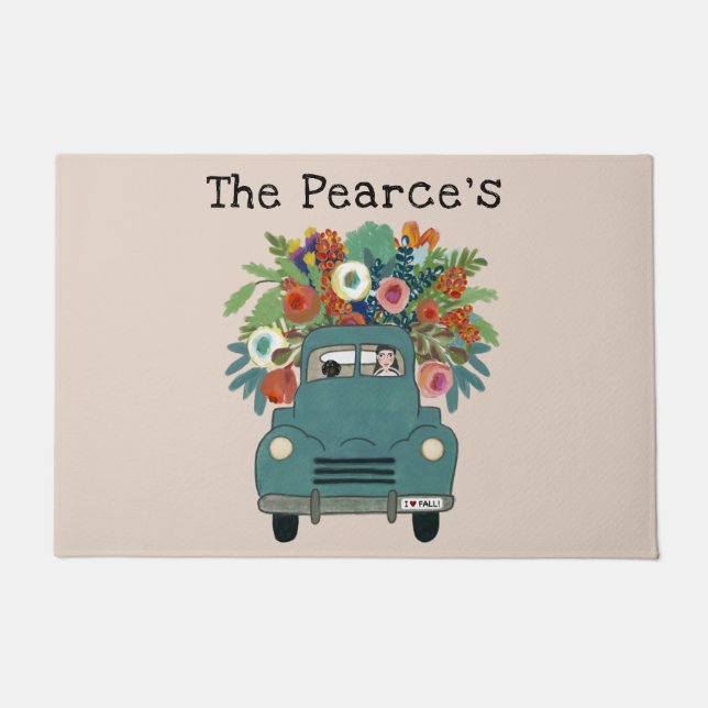 Persoonlijke Herfst deurmat (Voorkant)