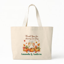 Persoonlijke herfst gastgeschenk bruiloftsfeest
