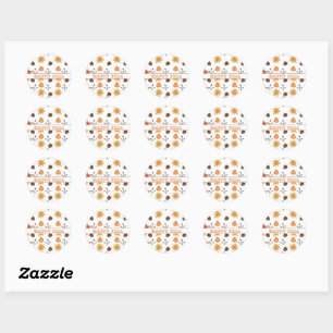 Persoonlijke Herfst Ronde Sticker