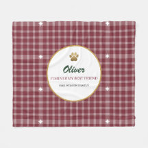 Persoonlijke Heritage Plaid Huisdierdeken Vintage