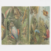 Persoonlijke hertiegelvis fleece deken (Voorkant (Horizontaal))