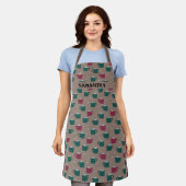 Persoonlijke hete cacao en Marshmallow Apron Schort (Gedragen)