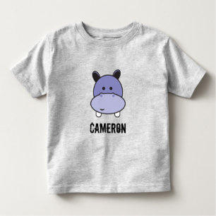 Persoonlijke Hippo-illustratie Kinder Shirts
