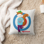 Persoonlijke hipster Fox Kinder Kussen (Deken)