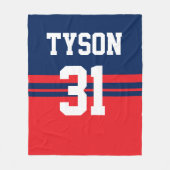 Persoonlijke hockey Blanket Fleece Deken (Voorkant)