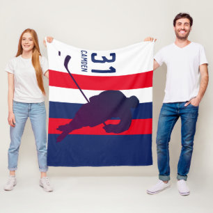 Persoonlijke hockey Flece Blanket Fleece Deken