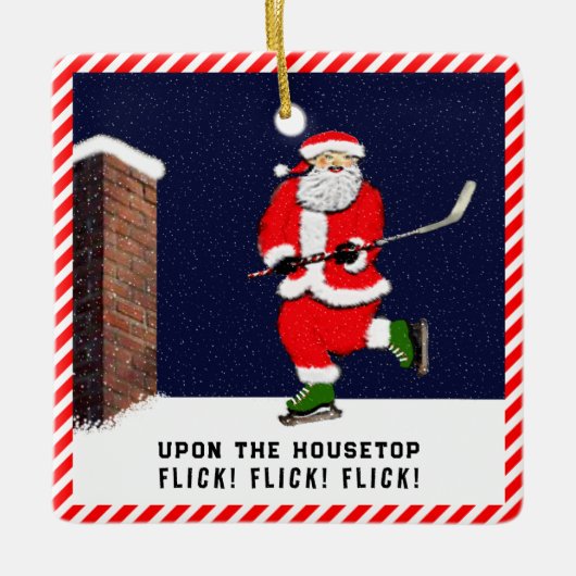 persoonlijke hockey keramisch ornament (Voorkant)