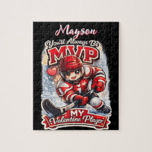 Persoonlijke Hockey MVP Mijn Valentijnspeler Legpuzzel