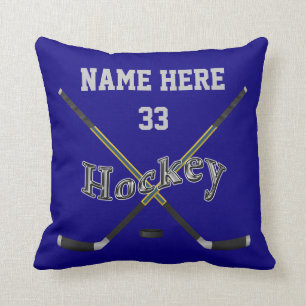 Persoonlijke Hockey Pillow, Jouw tekst en COLORS Kussen