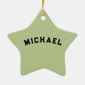 persoonlijke hockeyspeler keramisch ornament (Achterkant)