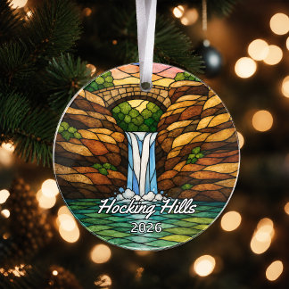 Persoonlijke Hocking Hills State Park Acryl Orna Ornament