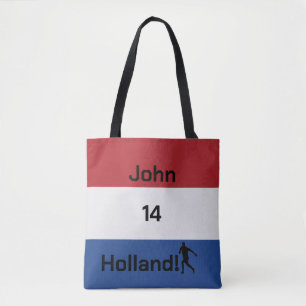 Persoonlijke Holland Vlag Voetbal Trotsheid Draagtas