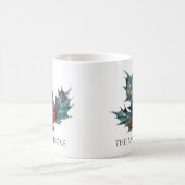 Persoonlijke Holly Sprig-kerstMok Koffiemok (Center)