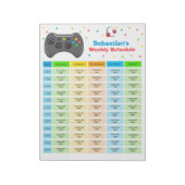 Persoonlijke Homeschool Planning Video Game School Notitieblok (Gedraaid)