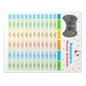 Persoonlijke Homeschool Planning Video Game School Notitieblok (Voorkant)