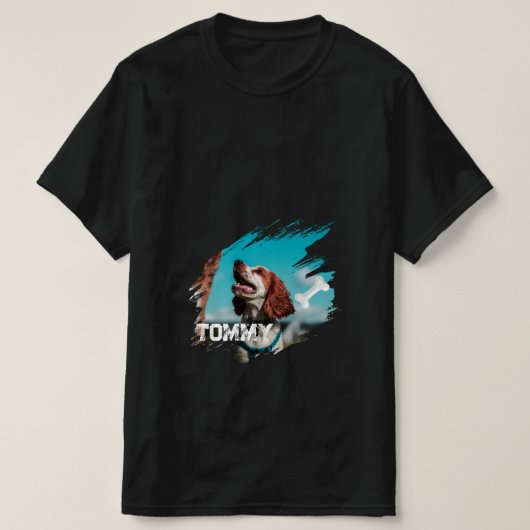 Persoonlijke Hond Foto T-Shirt (Design voorkant)