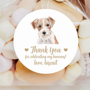 Persoonlijke Hond Huwelijks Cadeau Stickers