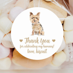 Persoonlijke Hond Huwelijks Cadeautje Stickers