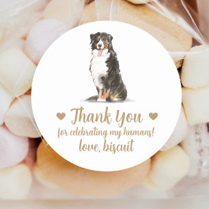 Persoonlijke Hond Huwelijks Cadeautje Stickers