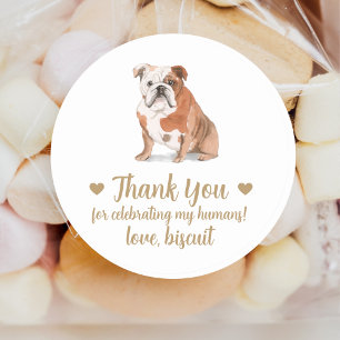 Persoonlijke Hond Huwelijks Cadeautje Stickers