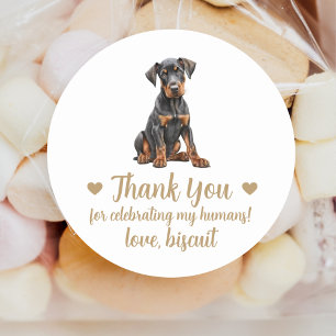 Persoonlijke Hond Huwelijks Cadeautje Stickers
