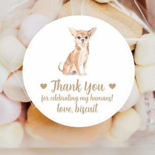 Persoonlijke Hond Huwelijks Cadeautje Stickers