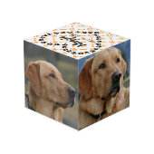 Persoonlijke hond Memorial Kubus (Achter hoekig)