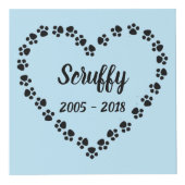 Persoonlijke hond Memorial Kubus (Voorkant)