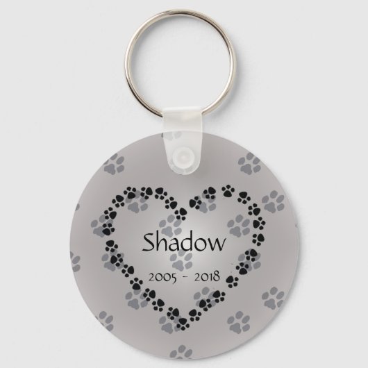 Persoonlijke hond Memorial Sleutelhanger (Voorkant)