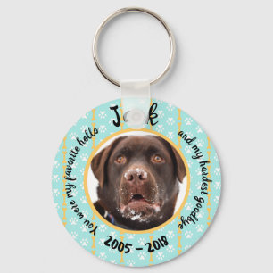 Persoonlijke hond Memorial Sleutelhanger
