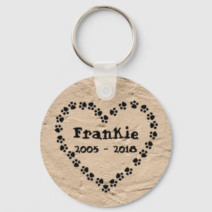 Persoonlijke hond Memorial Sleutelhanger