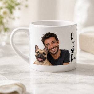 Persoonlijke 'Hond Papa' Fotomok   Modern Coole Ca Espresso Kop