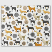 Persoonlijke honden cadeaupapier (Vlak)