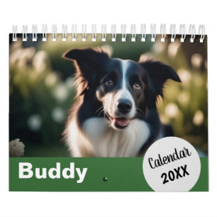 Persoonlijke hondenfoto's huisdier jaar maak je ei kalender