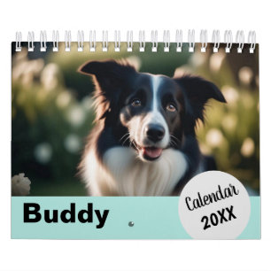 Persoonlijke hondenfoto's huisdier jaar maak je ei kalender