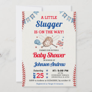 Persoonlijke honkbal baby shower rookie all star kaart