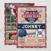 Persoonlijke honkbal foto party uitnodiging (Voorkant / Achterkant)