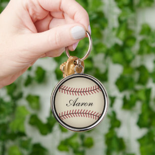 Persoonlijke honkbal sleutelhanger cadeau