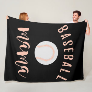Persoonlijke honkbalmam Mijn mama Baseball Lover Fleece Deken