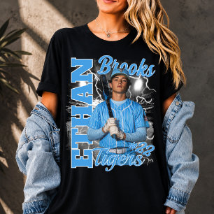 Persoonlijke honkbalmoeder-speler-bootleg sport 90 t-shirt
